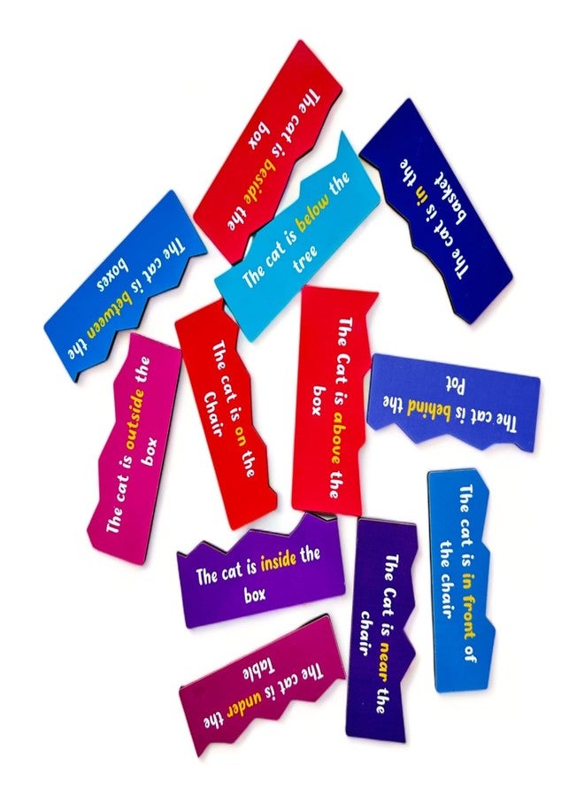 Kiddiwinks Winkslab:Wooden Puzzle Links Mind-Building Play Interactive Puzzles for Young Minds Educational Puzzles for Pre-Schoolers Gifted for 5 Years Old Kids and Above (Preposition Tiles) - Image 5